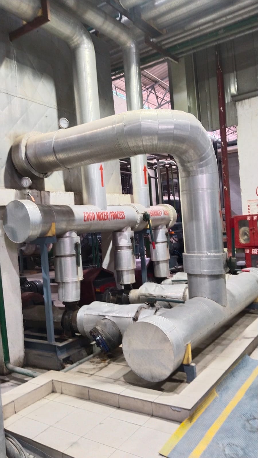 Insulated process piping